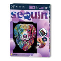 KITFIX DIY set Sequin Art Purple Harlequin Hound