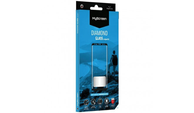 MS Diamond Glass Edge 3D Xiaomi Redmi Note 13 Pro+ must karastatud klaas