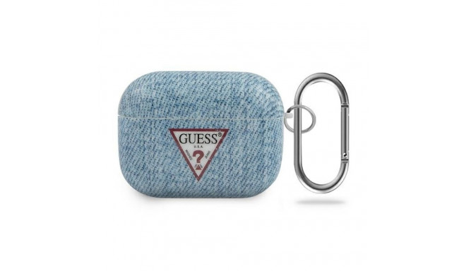 Guess GUACAPTPUJULLB AirPods Pro cover blue/light blue Jeans Collection