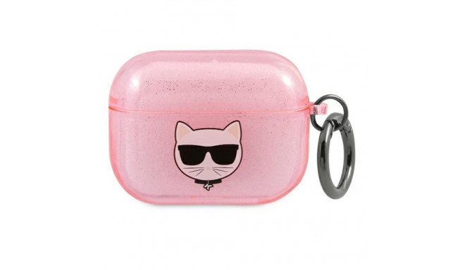 Karl Lagerfeld KLA3UCHGP AirPods 3 cover pink/pink Glitter Choupette