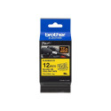 Ribbon, black on yellow, 12 mm