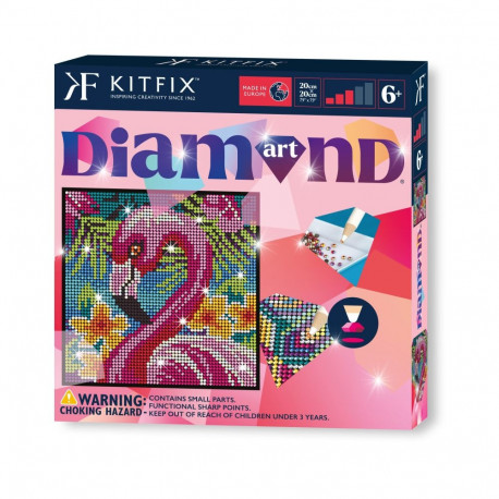 KITFIX Käsitöökomplekt Teemantkunst Flamingo