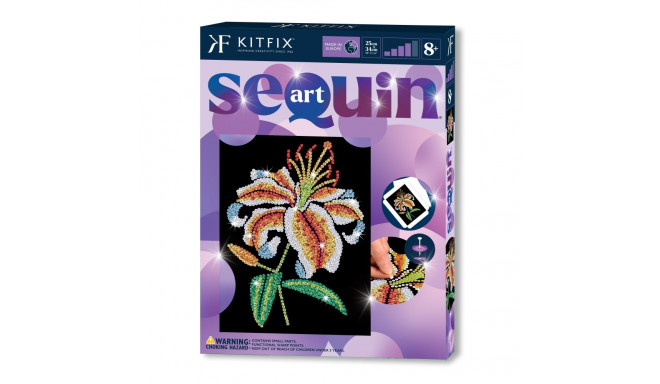 KITFIX DIY set Sequin Art Purple Tiger Lily