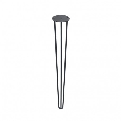 STEEL HAIRPIN LEG D8 L710 BLACK