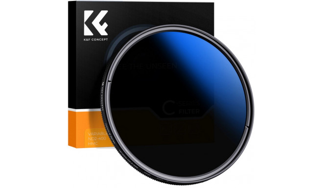 K&F Concept Nano-C HMC Fader ND2-400 Adjustable Gray Filter - 62 mm
