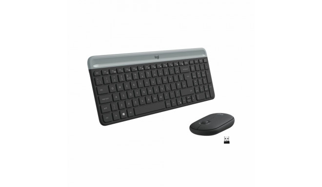 Keyboard and Mouse Logitech 920-009198 Black Steel Spanish Qwerty QWERTY