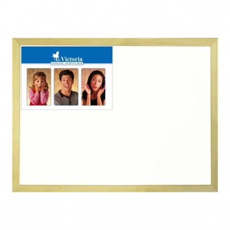 Whiteboard, magnetic, 40x60 cm, wooden frame, VICTORIA VISUAL