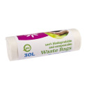 Garbage bag 30L biodegradable 10 pcs in a roll MCLEAN