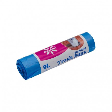 Prügikott 9L (310x380mm) HDPE 10mic 50tk/rull sinine MCLEAN