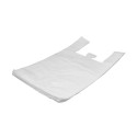 Plastic bag with shirt handles 30+20x60cm white 100 pcs