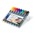 Permanentsete markerite komplekt koonilise otsaga STAEDTLER Lumocolor 352 8 värvi komplekt  KUIVAB K