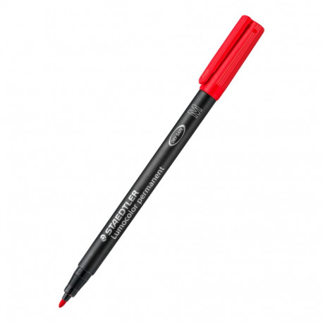 Permanent marker STAEDTLER 8220-2 with a conical tip, red