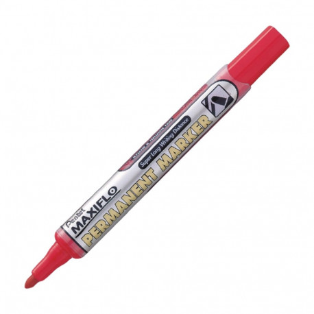 Permanent marker with conical tip PENTEL NLF50 red