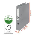 Registraator ESSELTE No.1 Power Solea A4 50mm helelilla