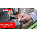 Перманентный маркер EDDING Industry paint 8750 2-4мм черный