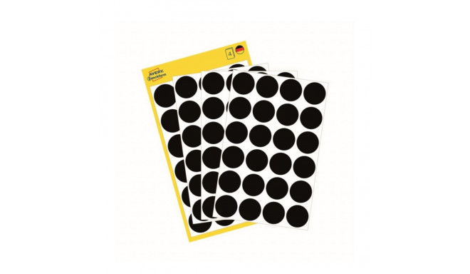 Kleebisetikett AVERY Zweckform Q18mm must 96tk (3003)