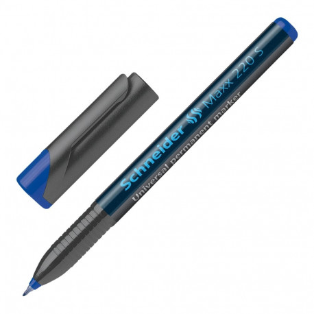Permanent marker, OHP, 0,4 mm, SCHNEIDER "Maxx 220 S", blue