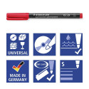 Permanentne marker OHP STAEDTLER Lumocolor 313 S 0,4mm 4 värvi komplekt