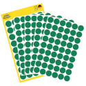 Adhesive label AVERY Zweckform Q12mm green 270 pcs (3143)