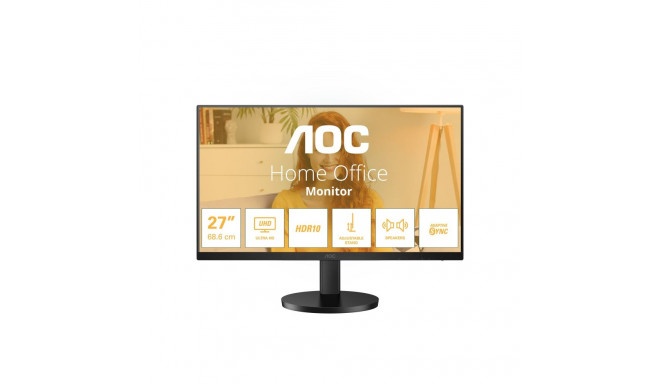 AOC U27B3AF 27-tolline UHD 3840x2160 60Hz HDR10 HDMI 2.0 DisplayPort 1.4 must
