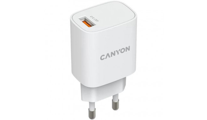 Canyon CNE-CHA18W mobile device charger Universal White AC Fast charging Indoor