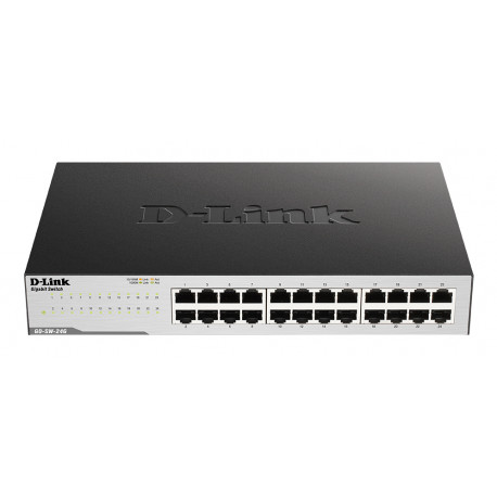 D-link | 24-Port Gigabit Easy Desktop Switch | GO-SW-24G | Unmanaged | Desktop/Rackmountable | 24 mo