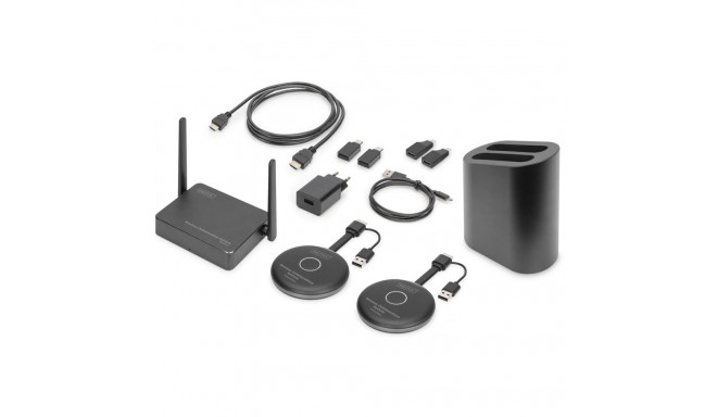 Digitus Click & Present Pro - Wireless Collaboration System, Grey/Black