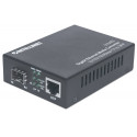 Intellinet Gigabit Ethernet to SFP Media Converter, 10/100/1000Base-Tx to SFP slot, empty