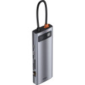Baseus USB HUB 1x RJ-45 1x SD 1x microSD + 3x USB-A 3.2 Gen1 (CAHUB-CU0G)
