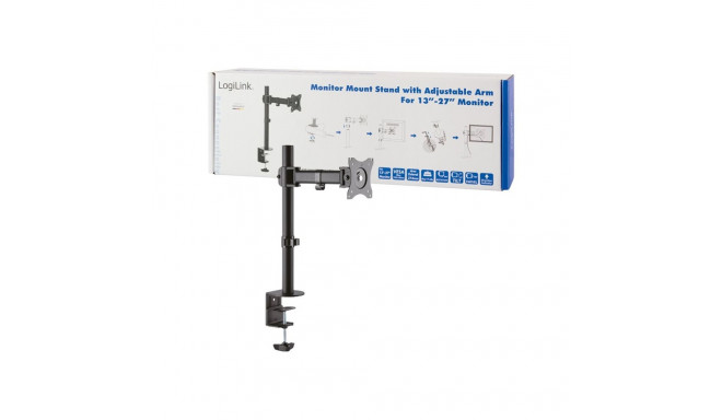 Logilink | BP0020 Monitor Desk mount, 13"-27", arm 274mm | Maximum weight (capacity) 8 kg | Black
