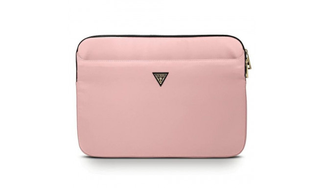 Guess Sleeve GUCS13NTMLLP 13" roosa nailonist kolmnurkse logoga