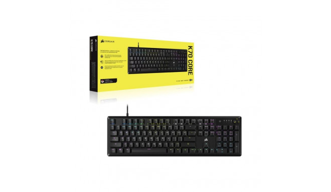 Corsair | Mehaaniline mänguriklaviatuur | K70 CORE RGB | Mänguriklaviatuur | Juhtmega | N/A | Must |