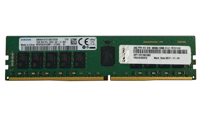 Lenovo ThinkSystem 16 Gt TruDDR4 3200 2Rx8 ECC UDIMM-muisti