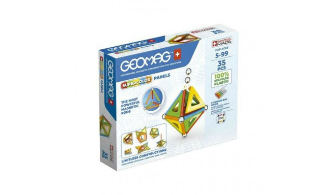Celtniecības Komplekts Geomag Supercolor Panels Magnētisks (35 pcs)