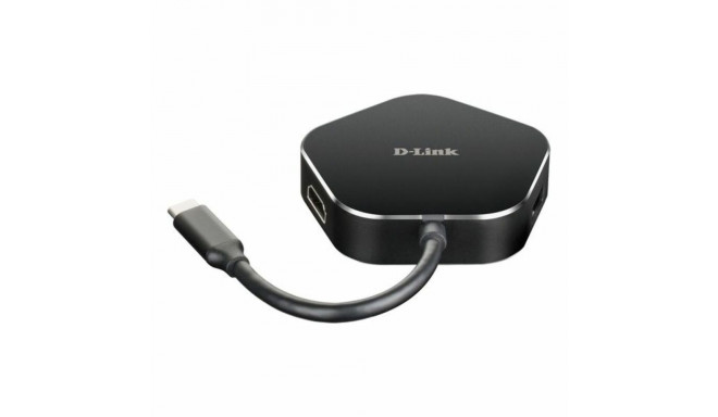 3-Port USB Hub D-Link DUB-M420 Melns/Pelēks Melns/Sudrabains 60 W