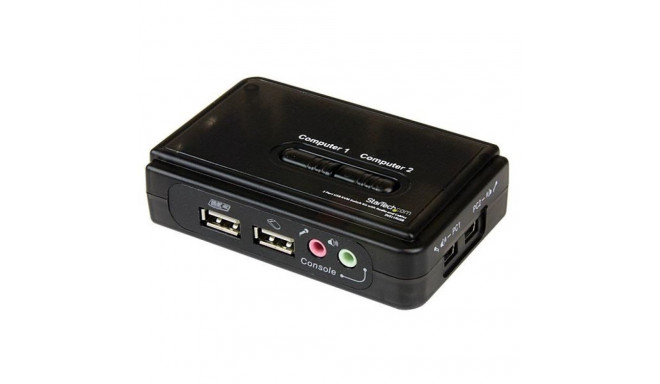 2 USB KVM PORT SWITCH W/ AUDIO/IN