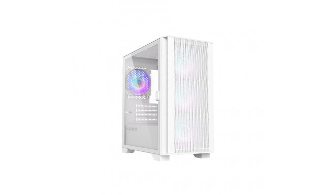 Montech AIR 100 ARGB, Micro-ATX, Tempered Glass - white