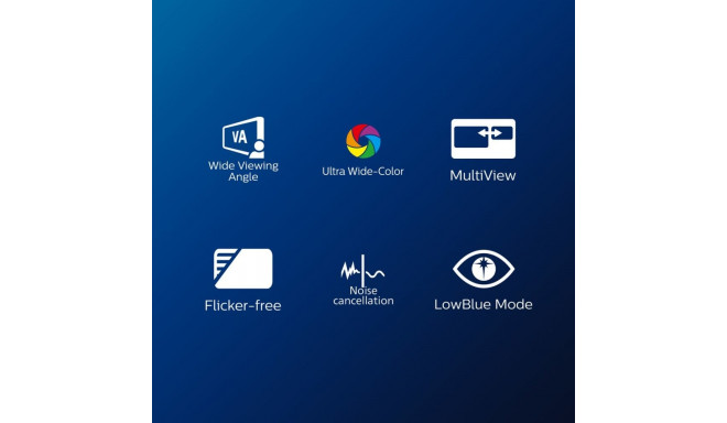 Philips 34E1C5600HE/00 34" VA 3440 x 1440 pikslit 21:9 4 ms 300 cd/m2 must HDMI-pordid 1 100 Hz