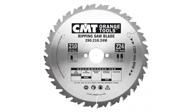 RIPPING SAW BLADE 250X2.8X30 Z24 10ATB