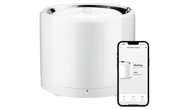 PETKIT | Smart Pet Drinking Fountain | Eversweet 3 Pro (Wireless Pump) | Capacity 1.8 L | Filtering 