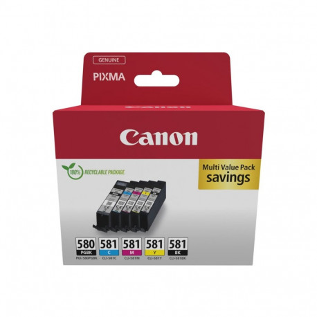 CANON PGI-580/CLI-581 tindikassett BK/CMYK Sec