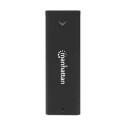 Manhattan M.2 NVMe SSD Enclosure, USB-C Female Connection, 10 Gbps (USB 3.2 Gen2 aka USB 3.1), UASP-