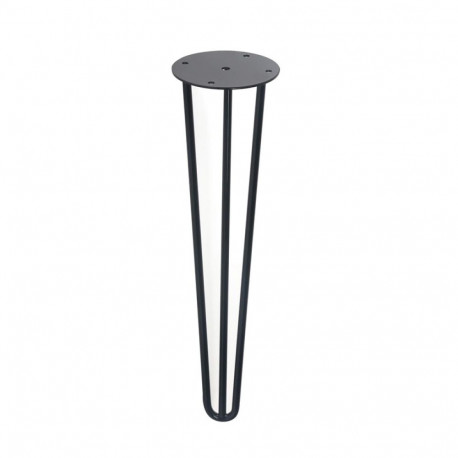 STEEL HAIRPIN LEG TRIPLE 8 L400 BLACK