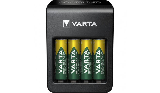 Varta LCD Plug Charger+ laadimisseade ja 4 tk AA (LR6) 2100 mAh akupatareid