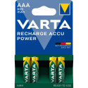 Varta Rechargeable Accu -akkuparistot, AAA, 800 mAh, 4 kpl, NiMH