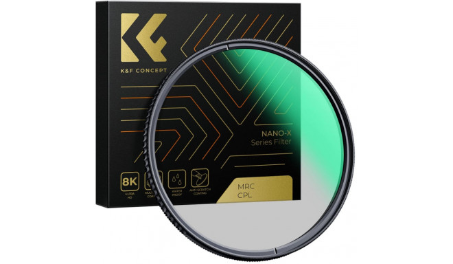 K&F Concept Nano-X MRC CPL circular polarizing filter - 72 mm