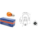 Car bulb 12V 21W BAU15S yellow orange