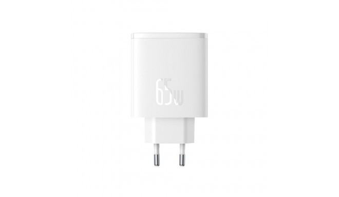 Baseus wall charger Cube Pro PD 65W 2x USB-C 1x USB white