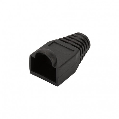 PremiumCord RJ45 connector cover - black, pack of 10 pcs