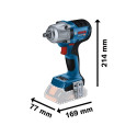 Bosch Cordless Impact Wrench GDS 18V-450 HC Professional solo, 18V (blue/black, without battery and 